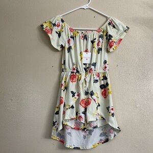 POOF GIRL White and Red Ruffled Tiered Off-the-Shoulder Sundress POOF GIRL